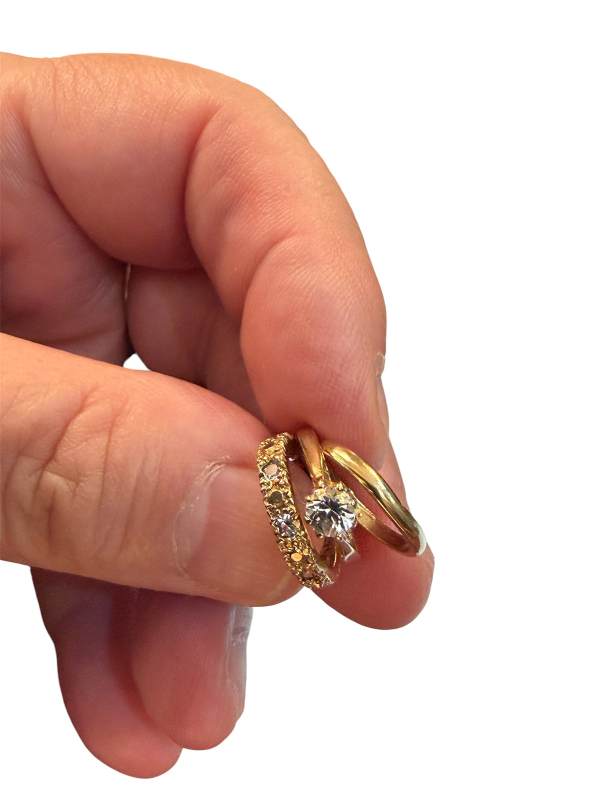 9ct vintage wedding ring charm / pendant circa 1976 3.26g