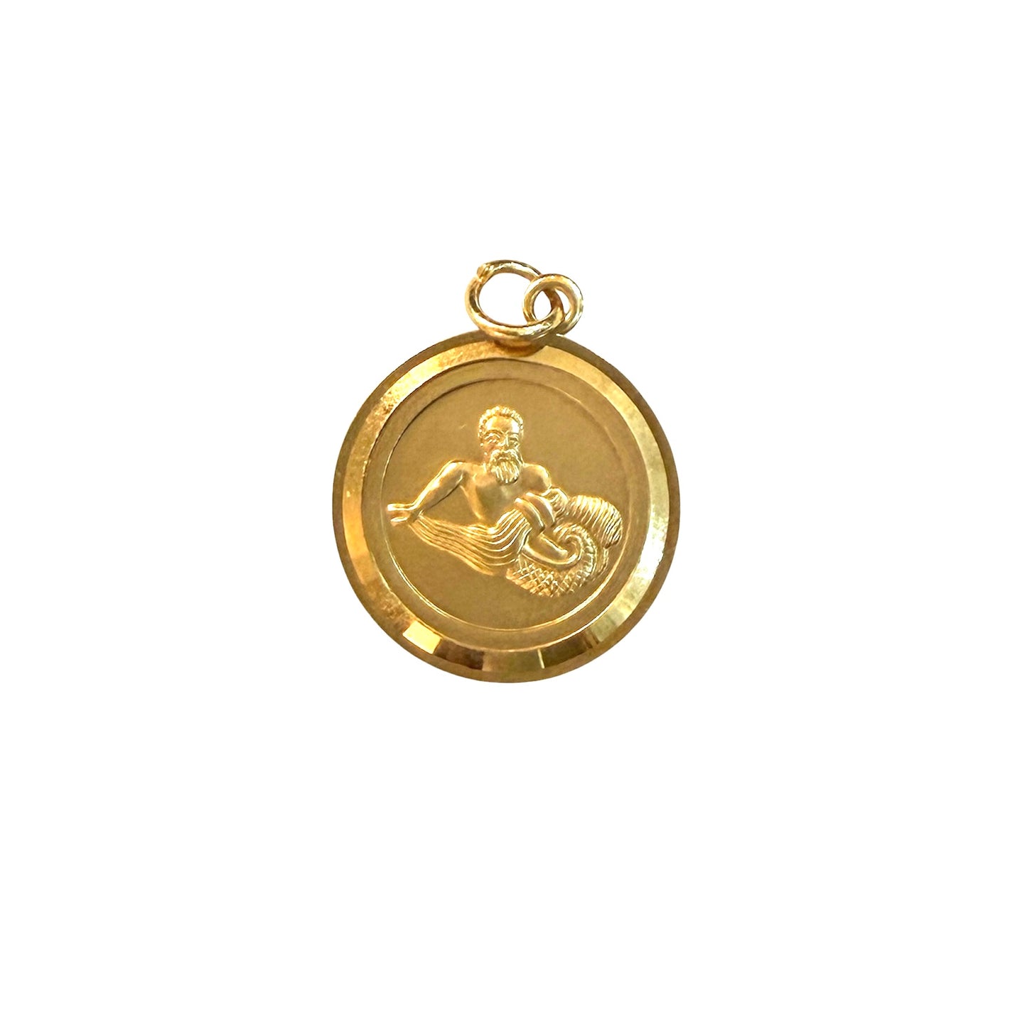 9CT VINTAGE AQUARIUS CHARM BY GEORG JENSEN CIRCA 1982 2.29G