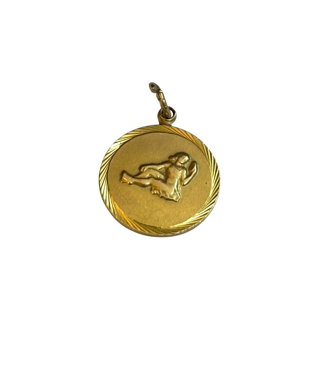 9ct vintage Virgo charm / pendant circa 1966 1.8g