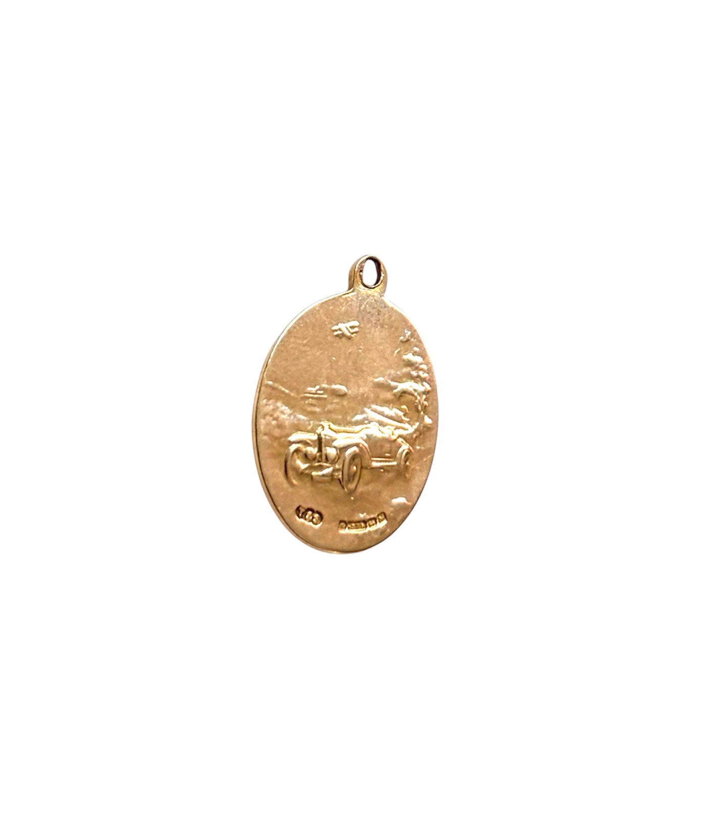 9ct vintage st christopher, pendant charm circa 1962 3.12g