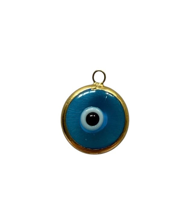 9ct pre owned  evil eye charm / pendant. 0.57g