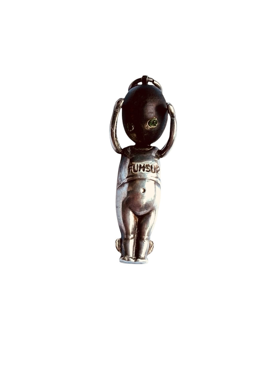 Antique WW1 Fumsup / touch wood charm / pendant circa 1912-1914