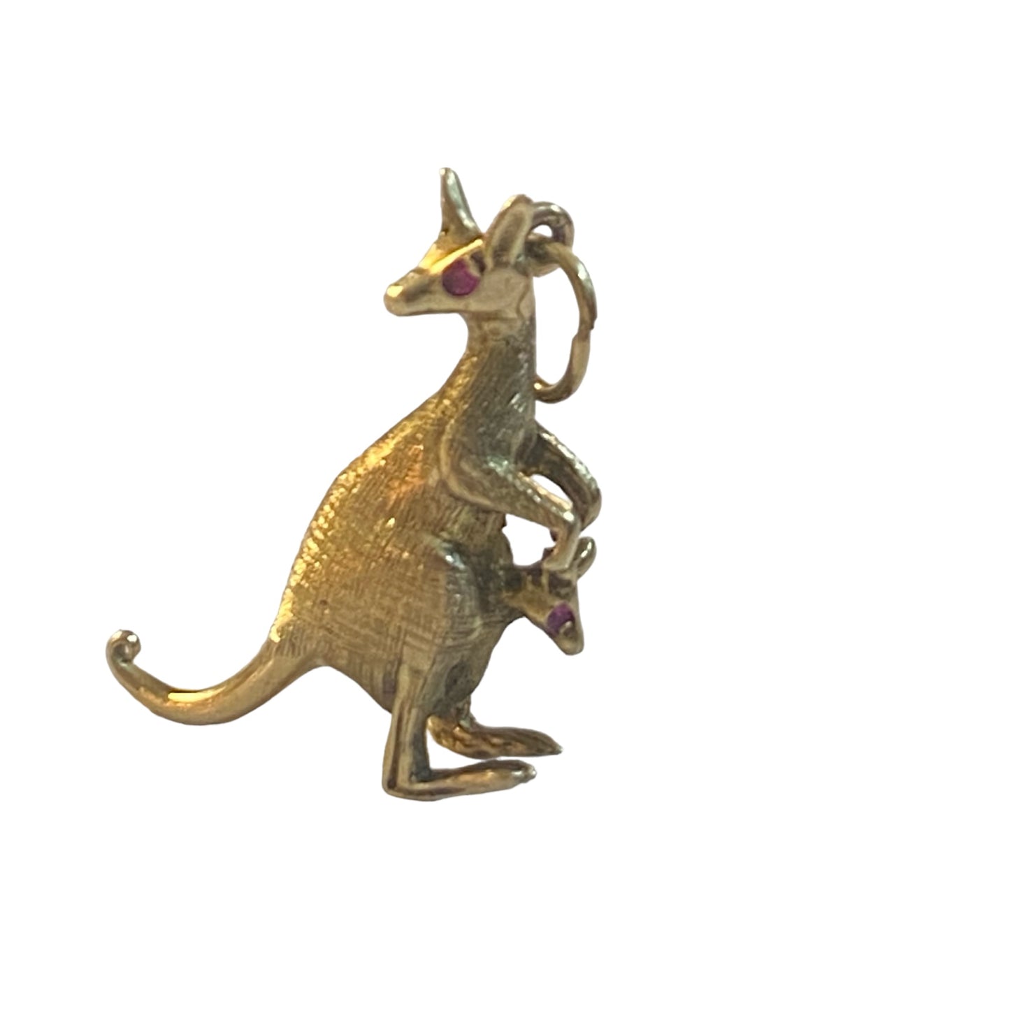 9ct vintage kangaroo and kid charm by Georg Jensen