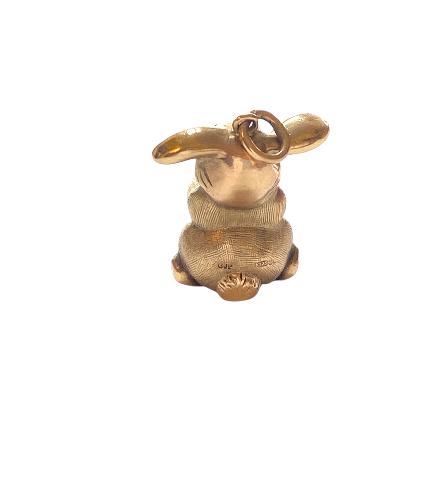 9ct vintage rabbit charm by Georg Jensen, rabbit with attitude