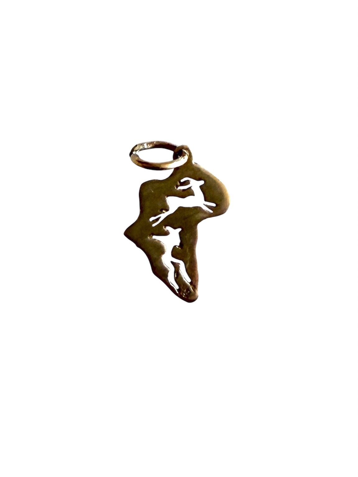 9ct vintage Africa charm / pendant 0.74
