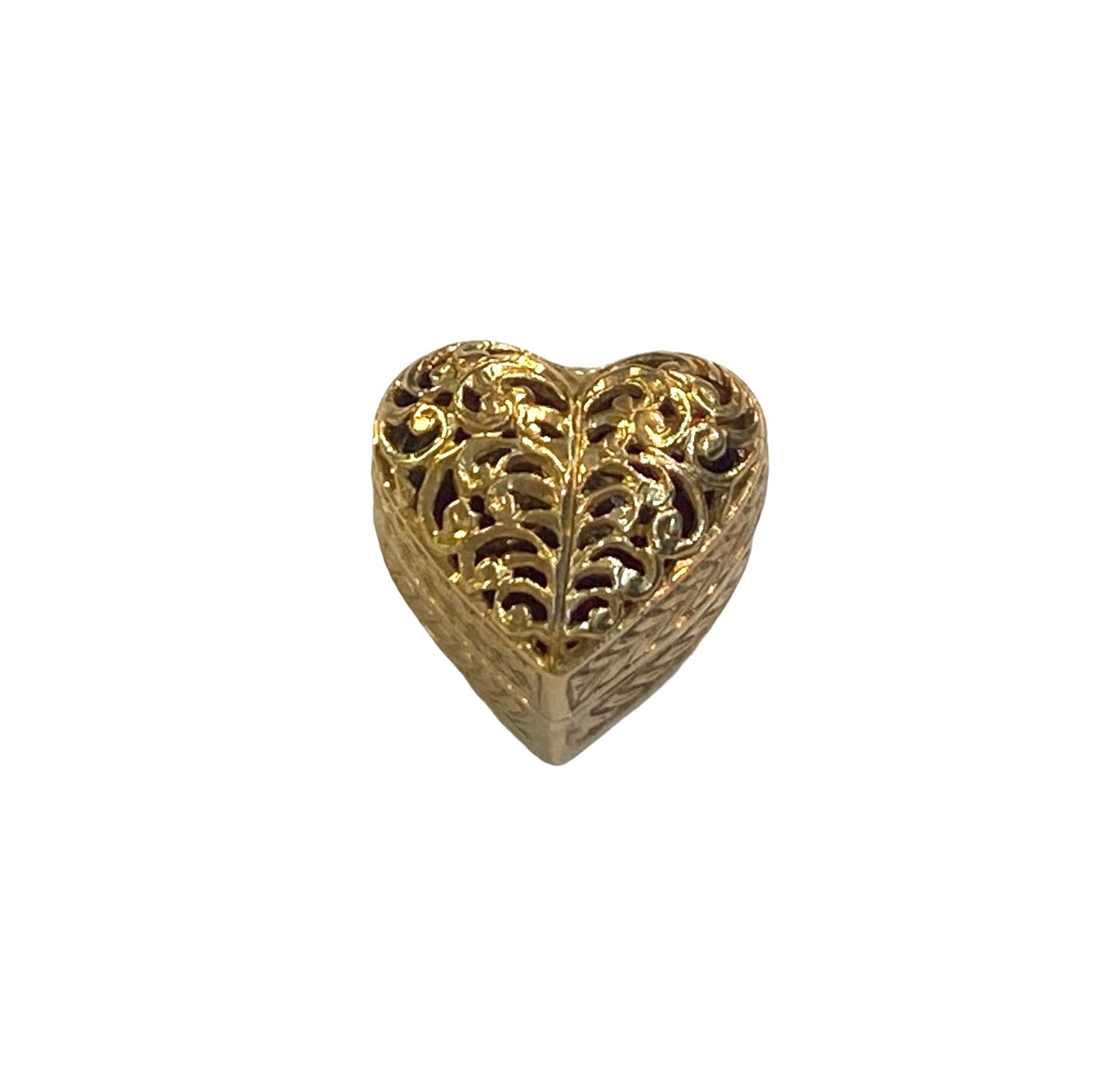 9ct vintage heart box with ring inside circa 1964