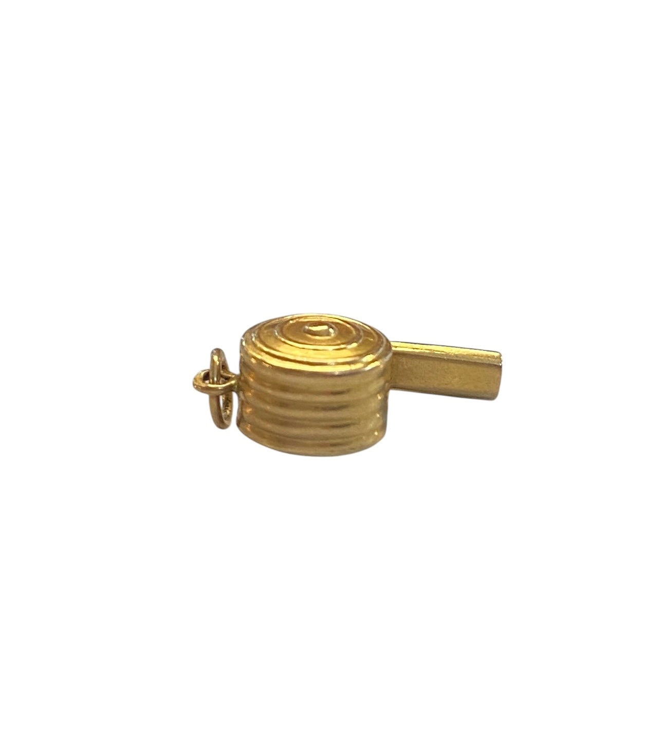 14ct vintage whistle charm, working