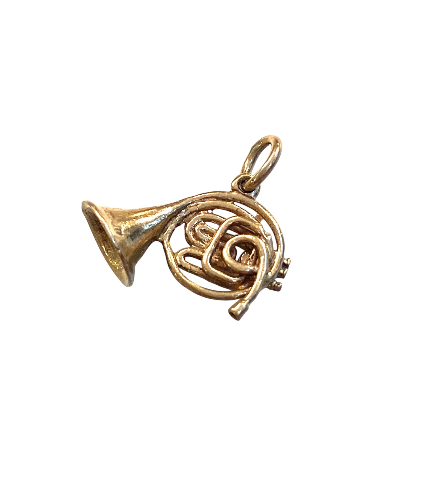 9ct vintage horn charm circa 1959.