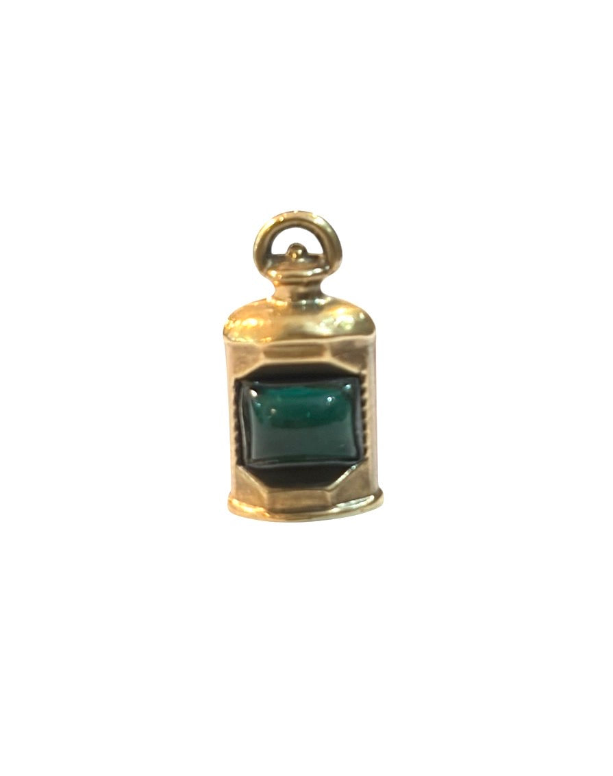 9ct vintage starboard lantern charm. by WHC 1.6G circa 1968