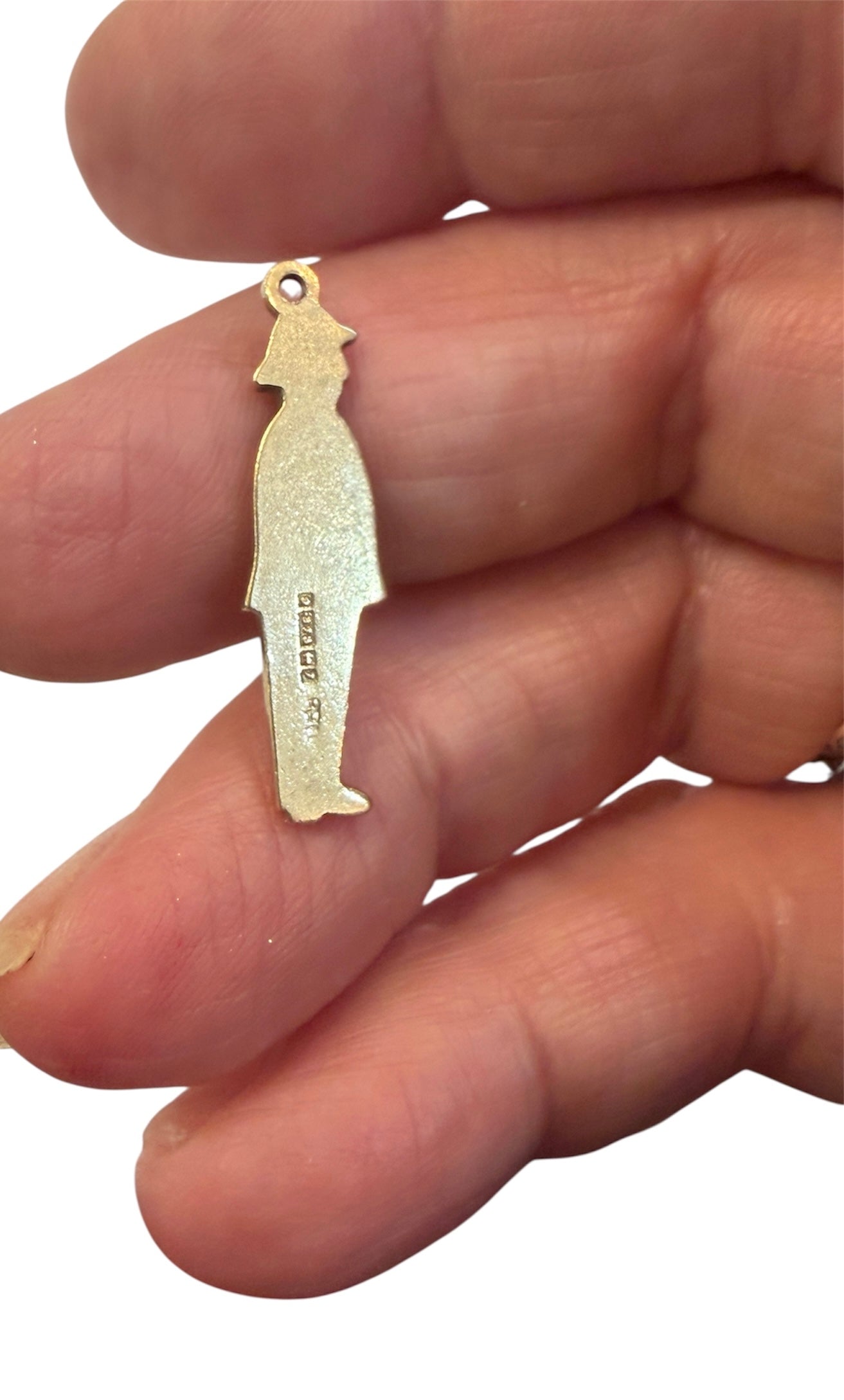 9ct vintage Bahama guard charm / Jamaican  constable charm circa 1958