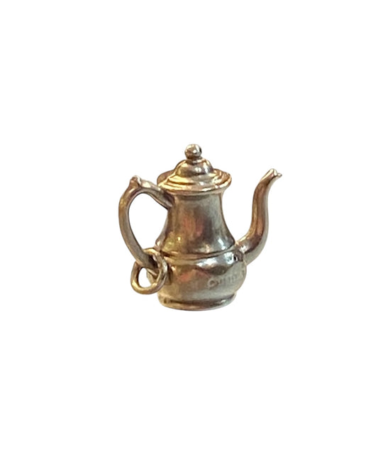 9ct vintage small teapot charm, circa 1959 chester
