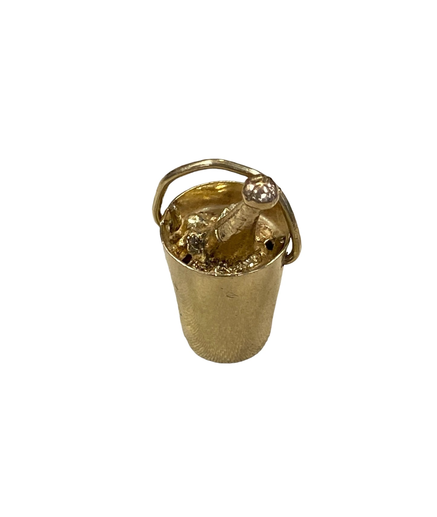 9ct vintage champagne bucket and bottle charm circa 1966