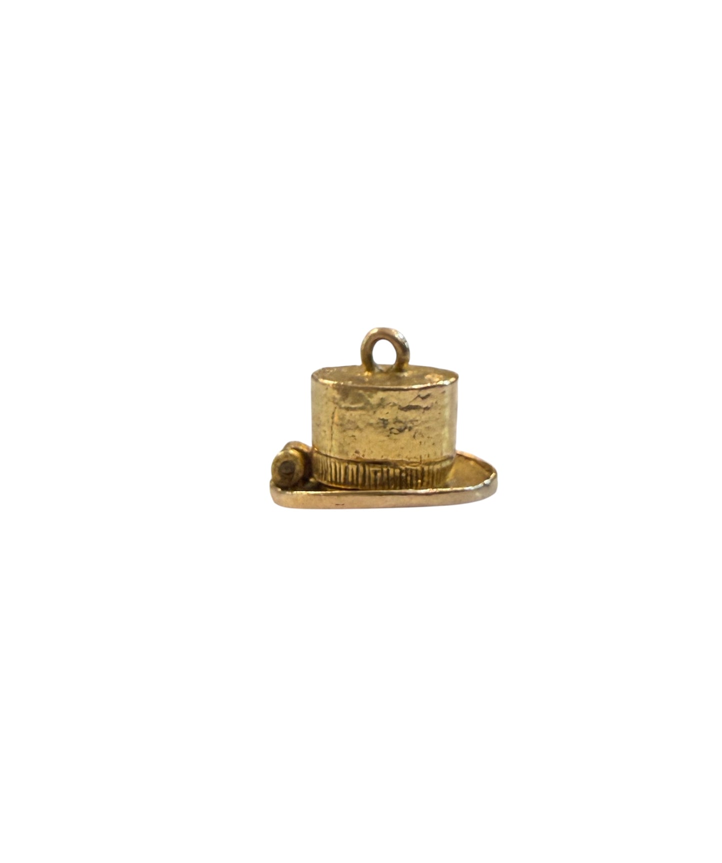 9ct vintage rabbit in a hat charm, circa 1962 4.3g