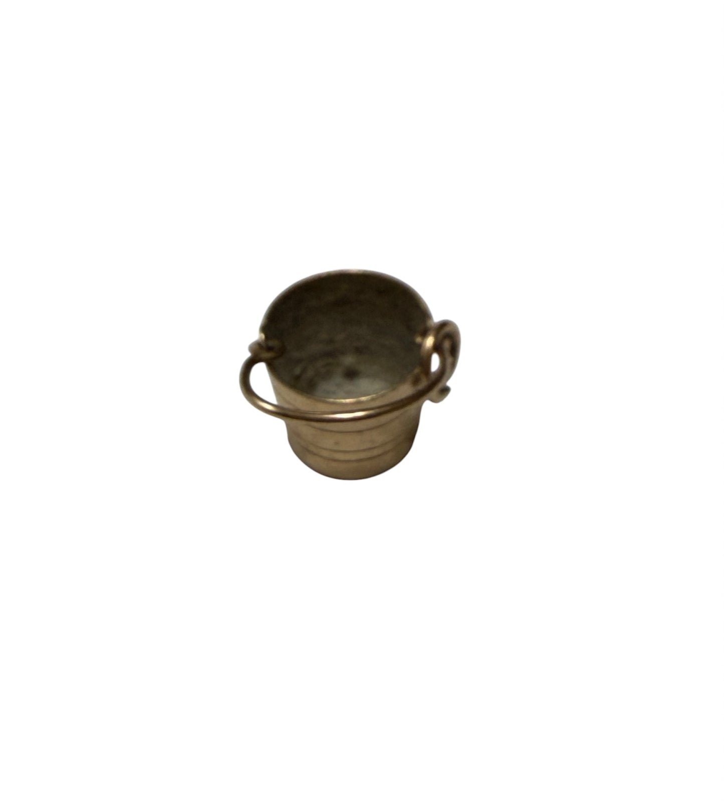 9ct vintage bucket charm, circa 1958 London
