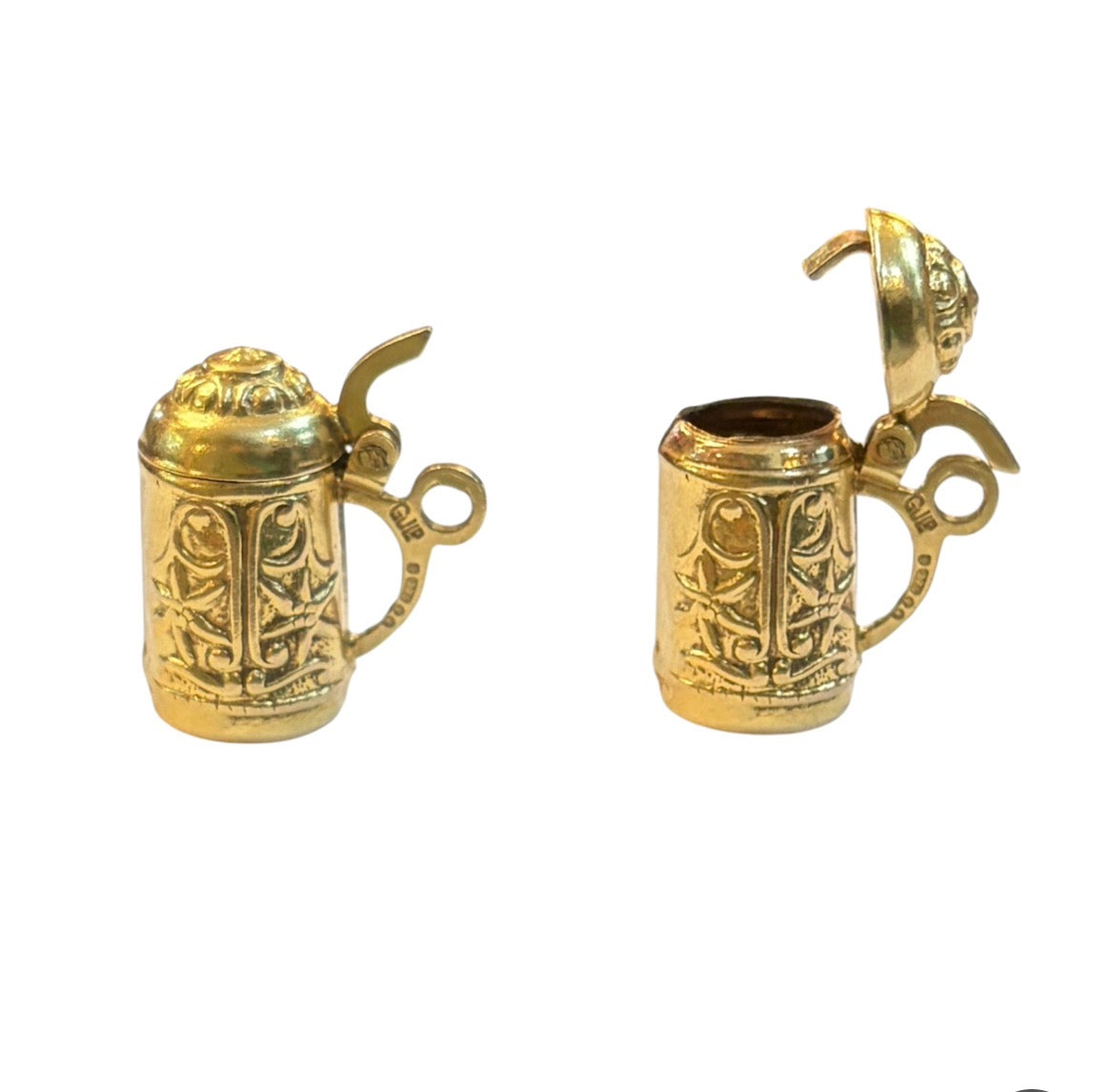 9ct vintage stein / tankard charm circa 1971 by Georg Jensen