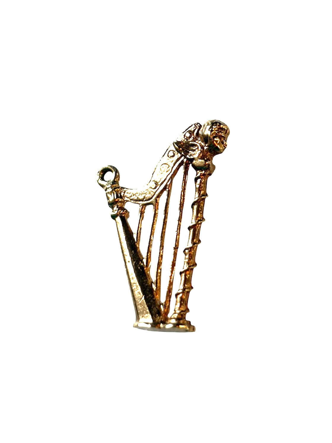 9ct vintage harp charm / pendant circa 1973 2.03g