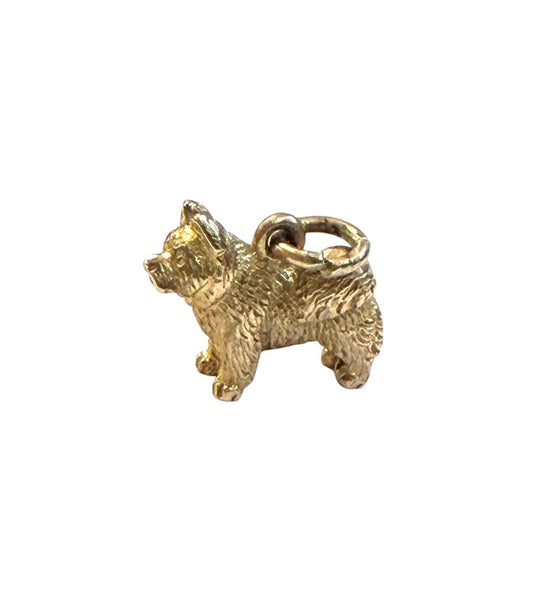 9ct vintage chow chow dog charm circa 1959 3.0g