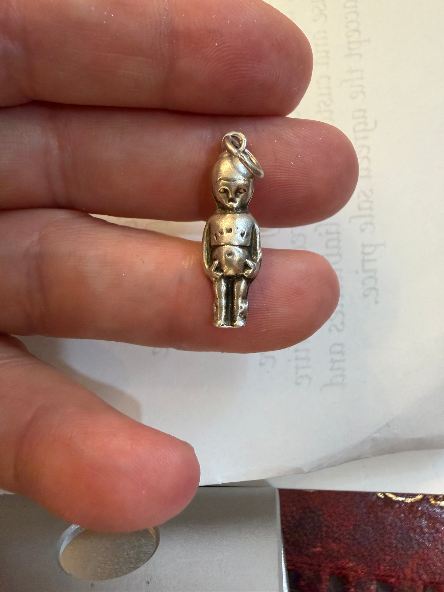 RARE SILVER WW1 'FUMSUP' LUCKY CHARM