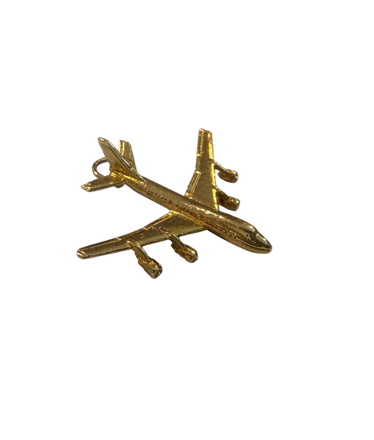 9ct vintage plane charm / pendant  3.57g