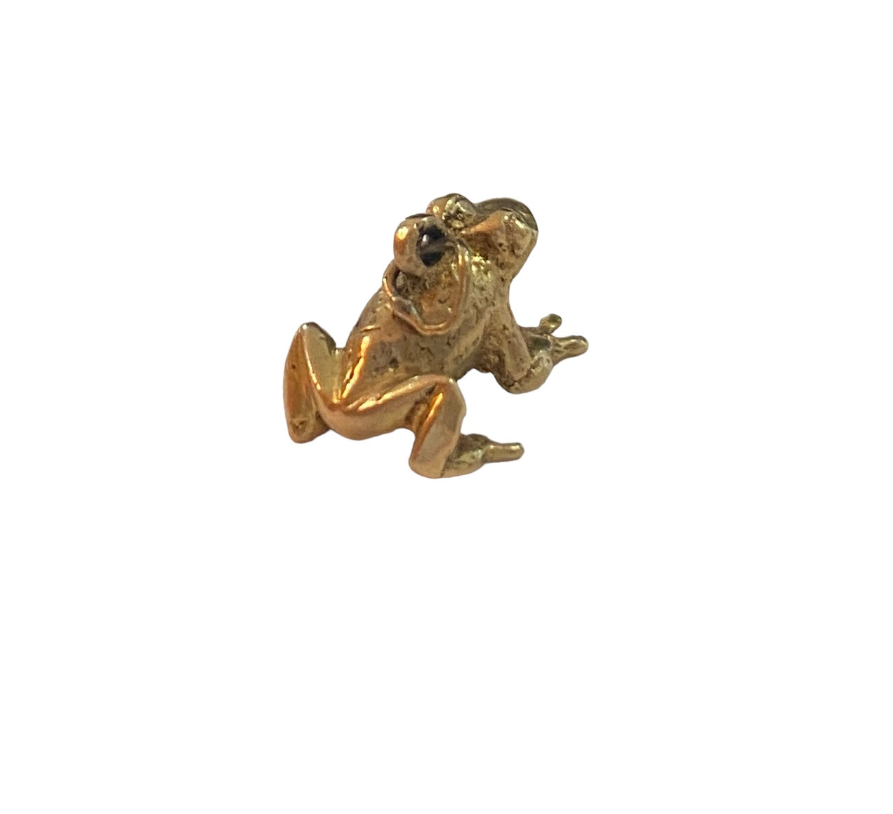 9ct 375 vintage gold frog charm circa 1965
