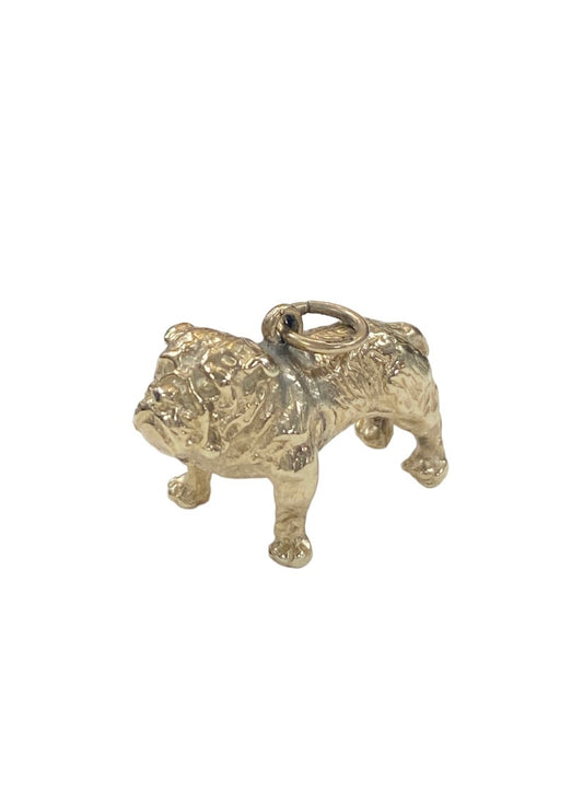 9ct vintage bulldog charm solid gold 7.1g