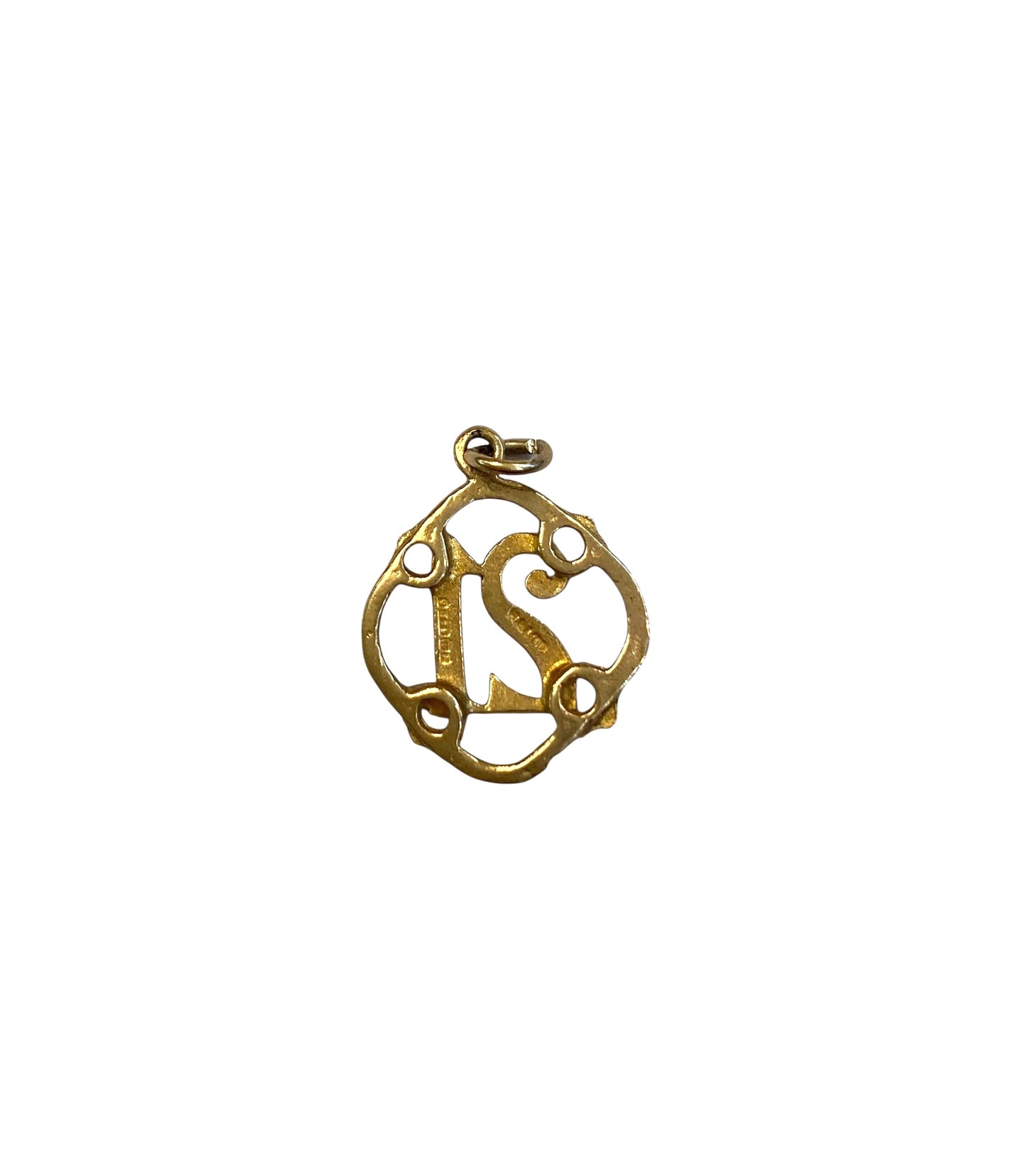 9ct vintage '21' pendant charm, circa 1964