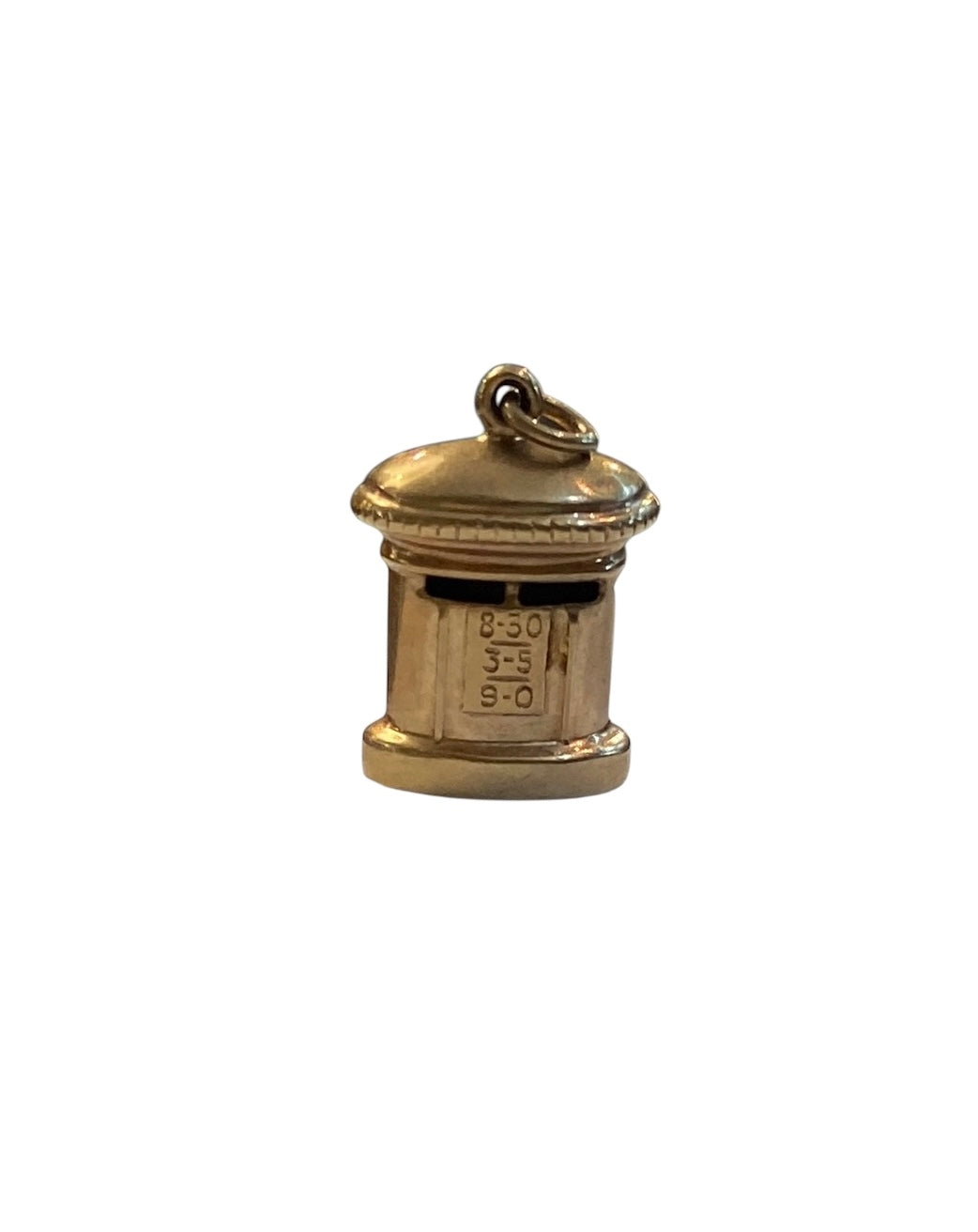 9ct vintage post box charm circa 1962 by WHC