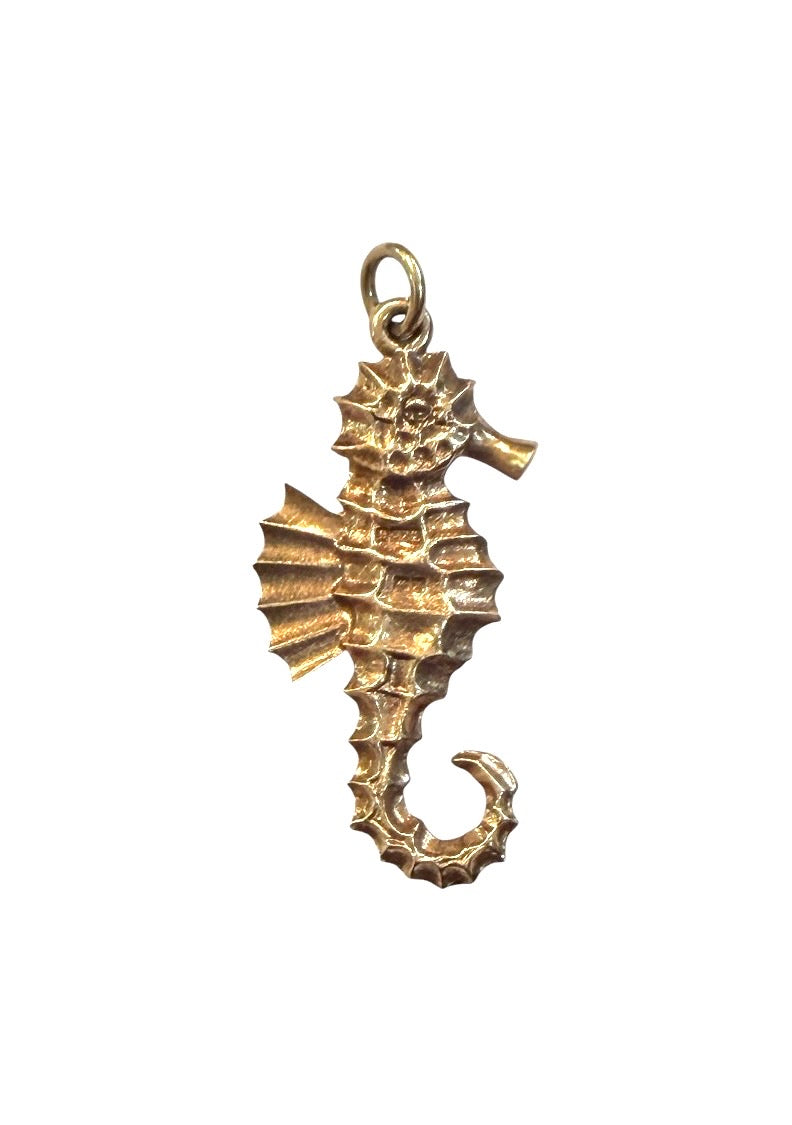 9ct vintage seahorse charm pendant circa 1972 by PPLD
