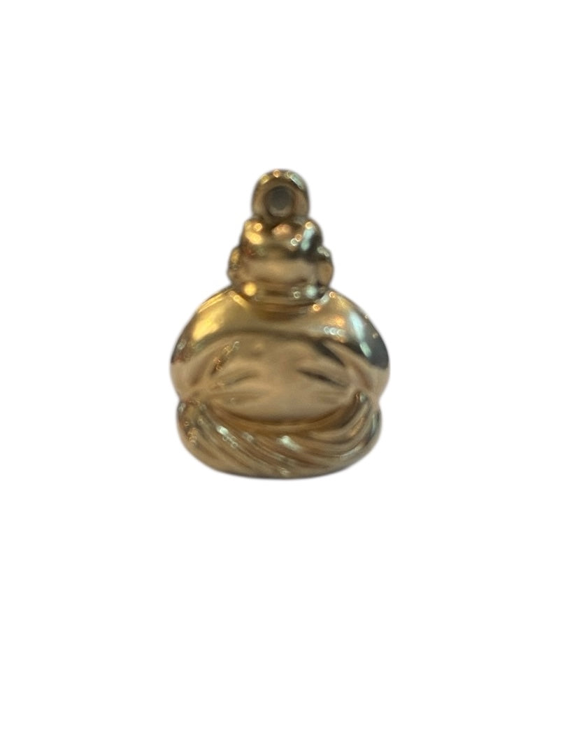 9ct vintage buddha charm , hollow 0.6g