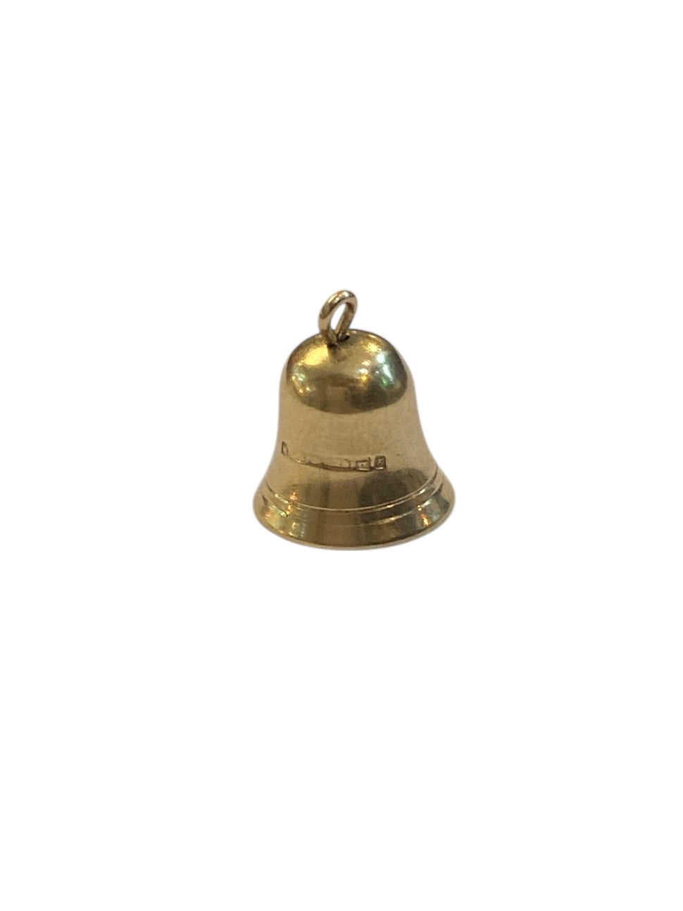 9ct vintage bell charm, maker WHC birmingham 1964 0.9g