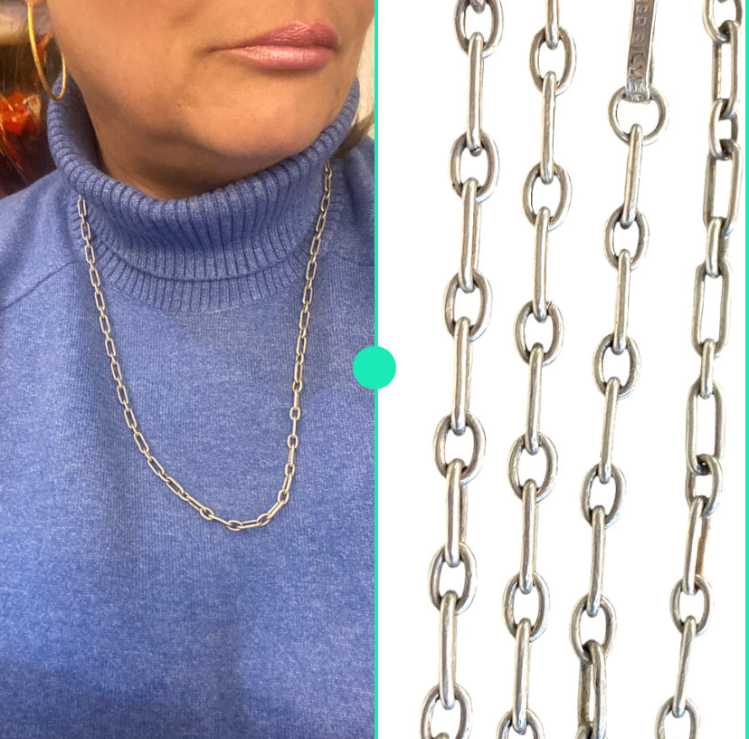 mexican silver 925 chain 26 3/4 inches (68 cm) 33.g