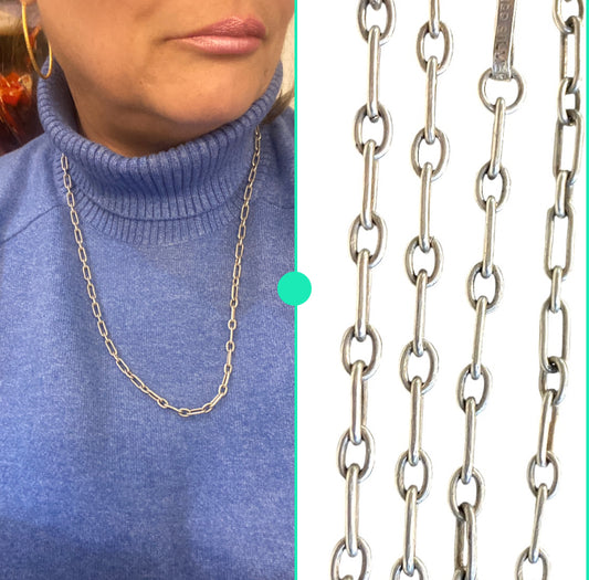 mexican silver 925 chain 26 3/4 inches (68 cm) 33.g