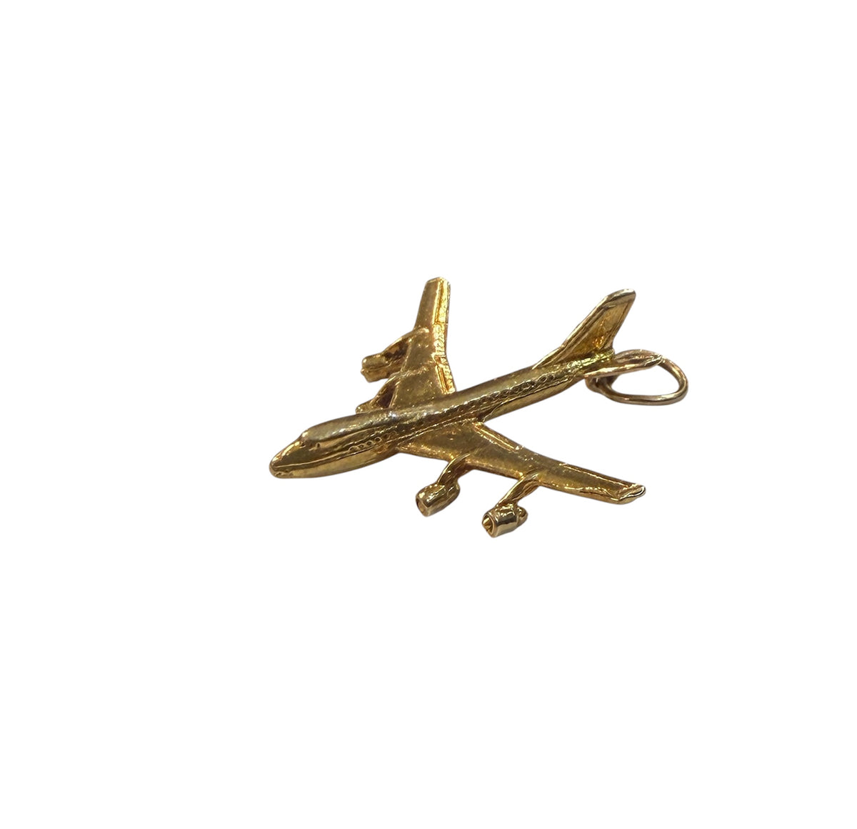 9ct vintage plane charm / pendant  3.57g