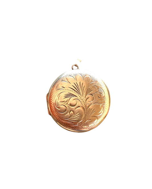 9ct vintage large round Locket circa 1989 6.8g