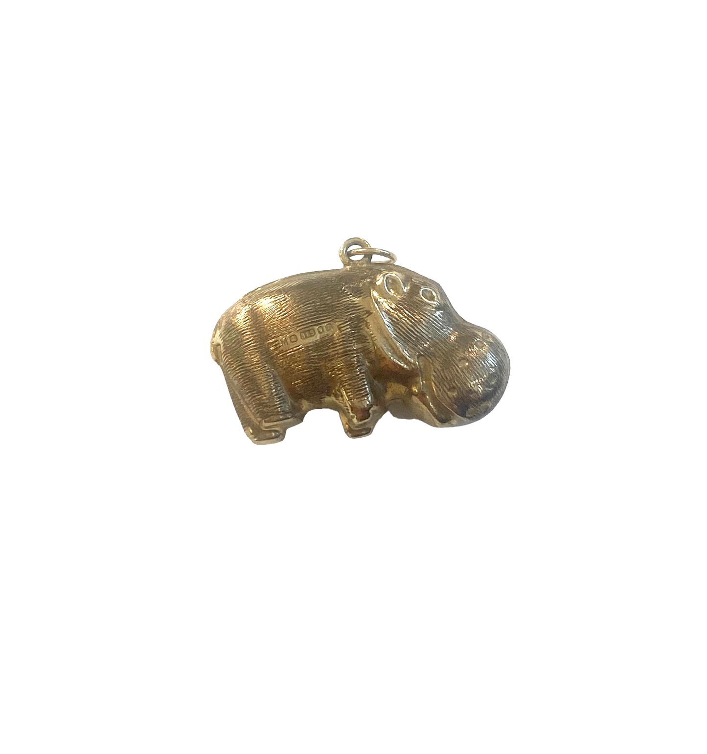 9ct vintage Hippo charm circa 1978