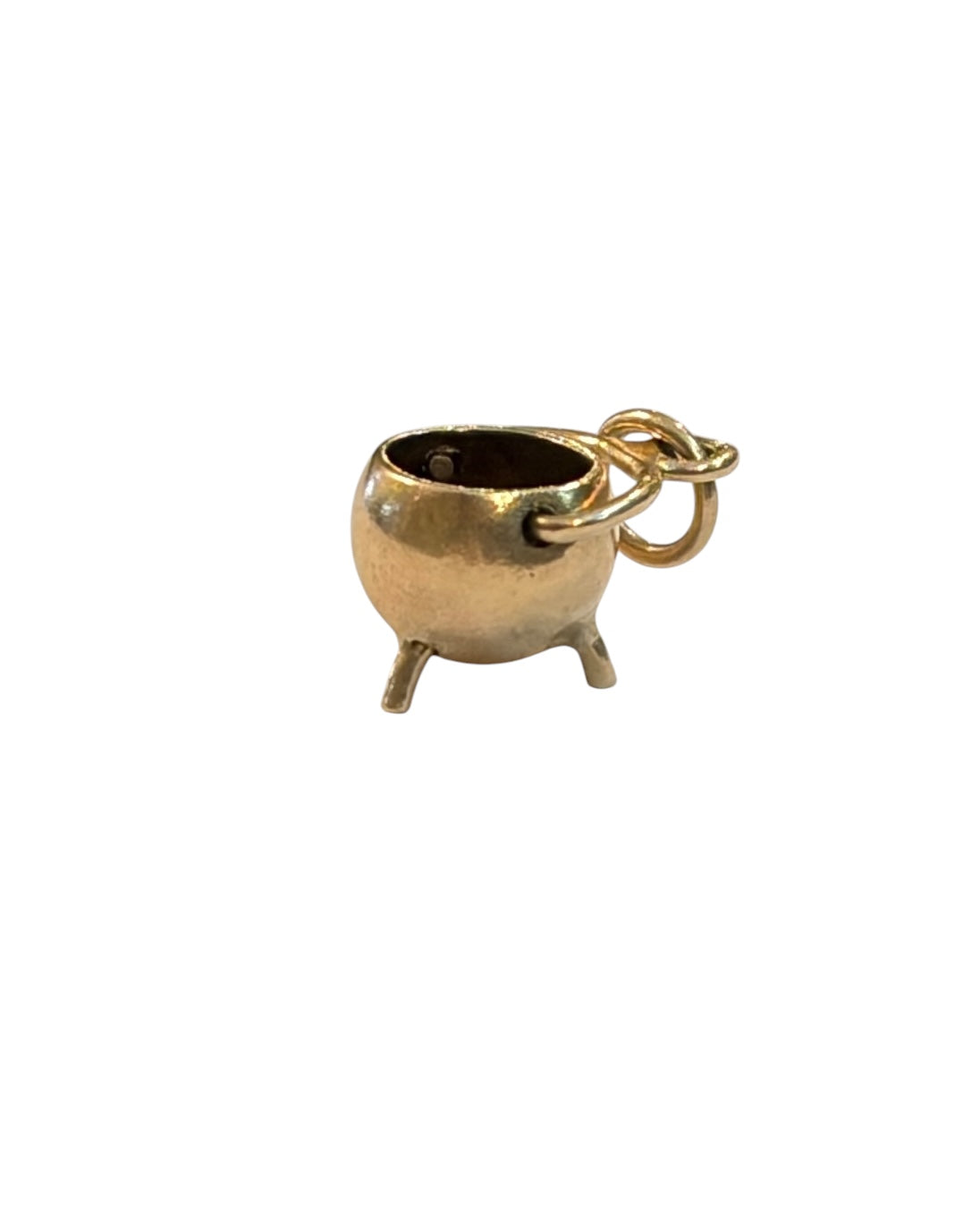 9ct vintage cauldron charm. 0.74 g small charms