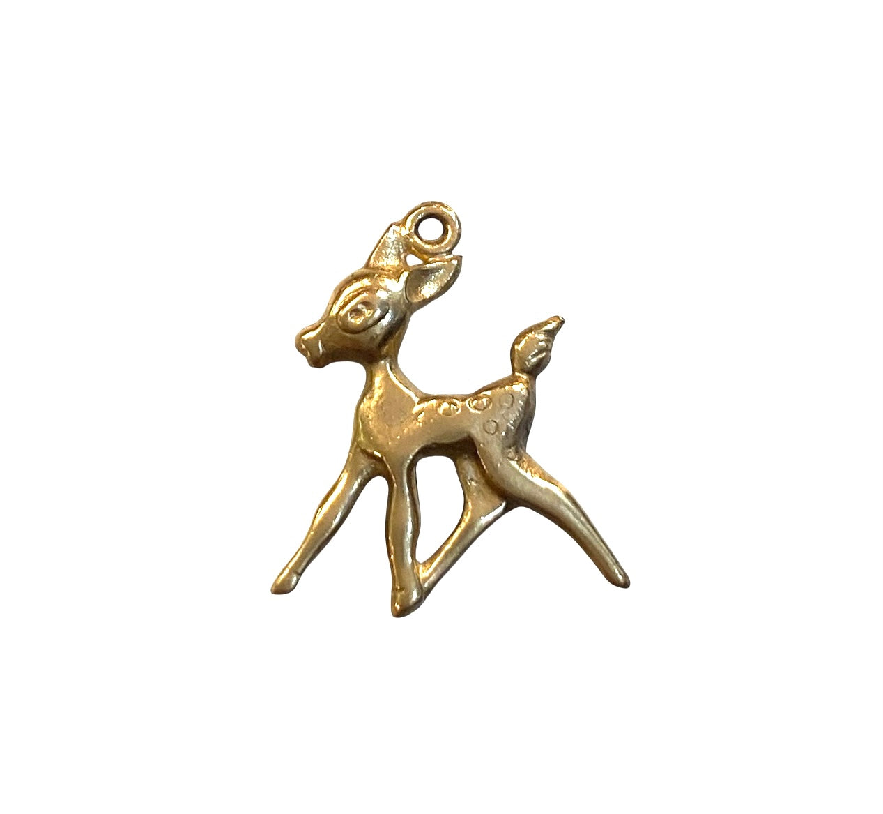 9ct vintage Bambi charm, deer charm, circa 1974
