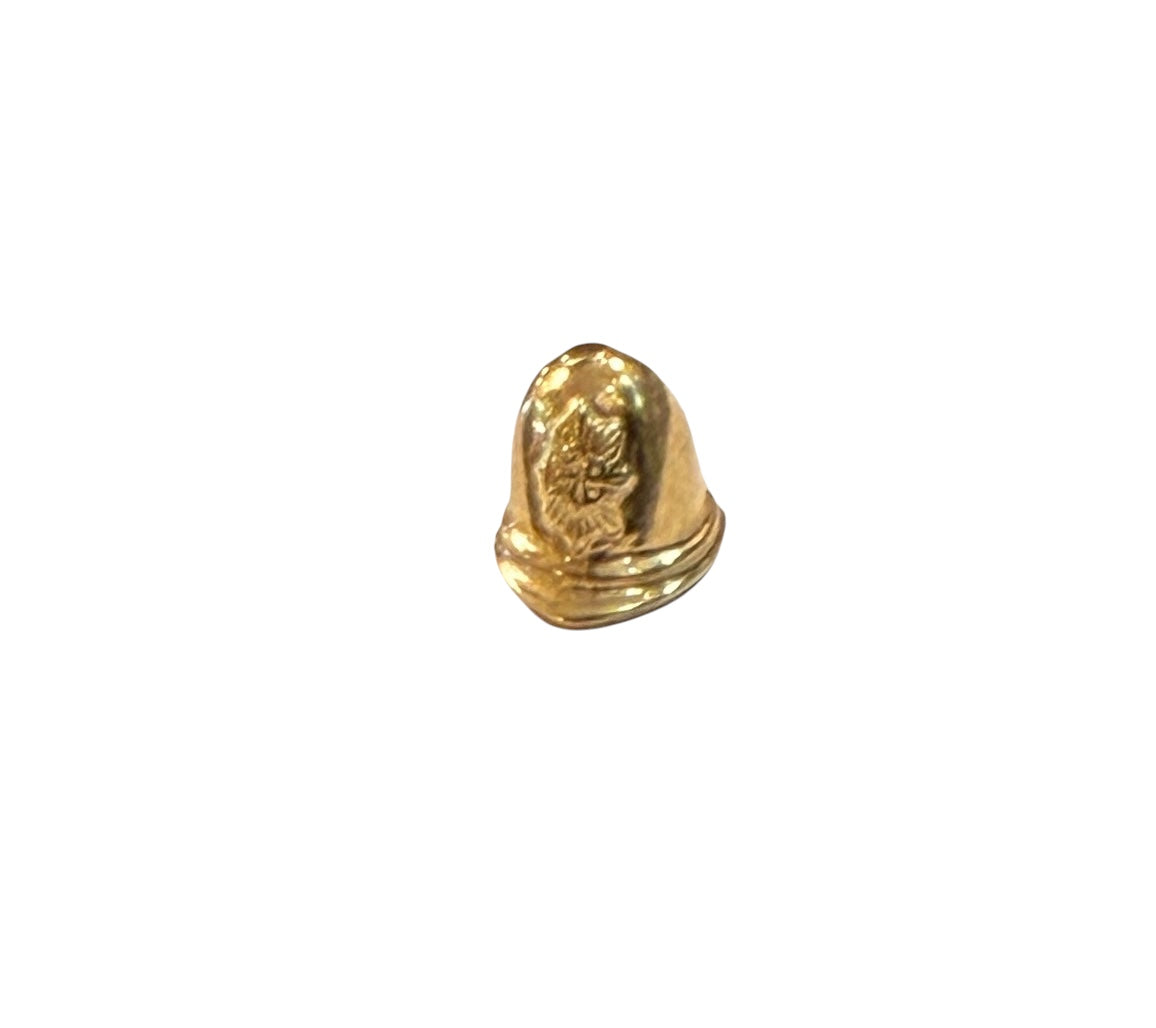 9ct vintage police helmet charm .0.8g very small