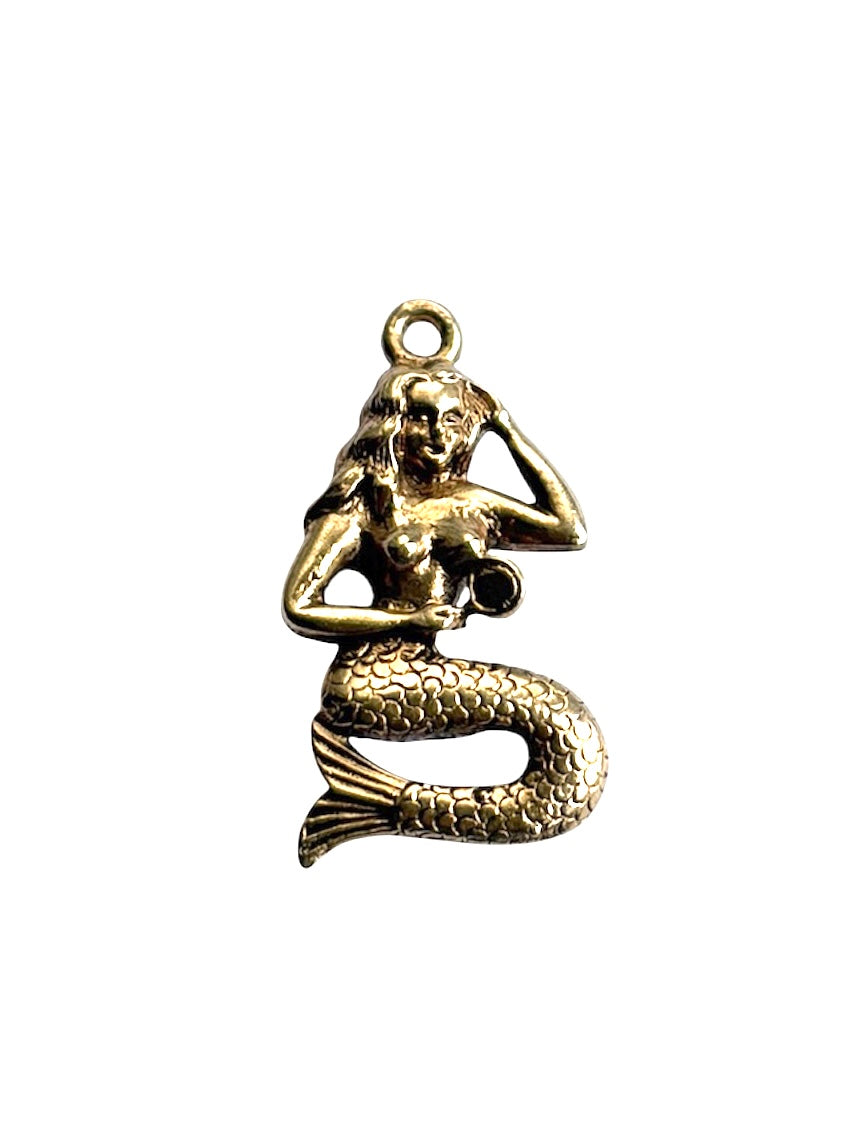 9ct vintage mermaid charm circa 1963 3.42g maker ppld