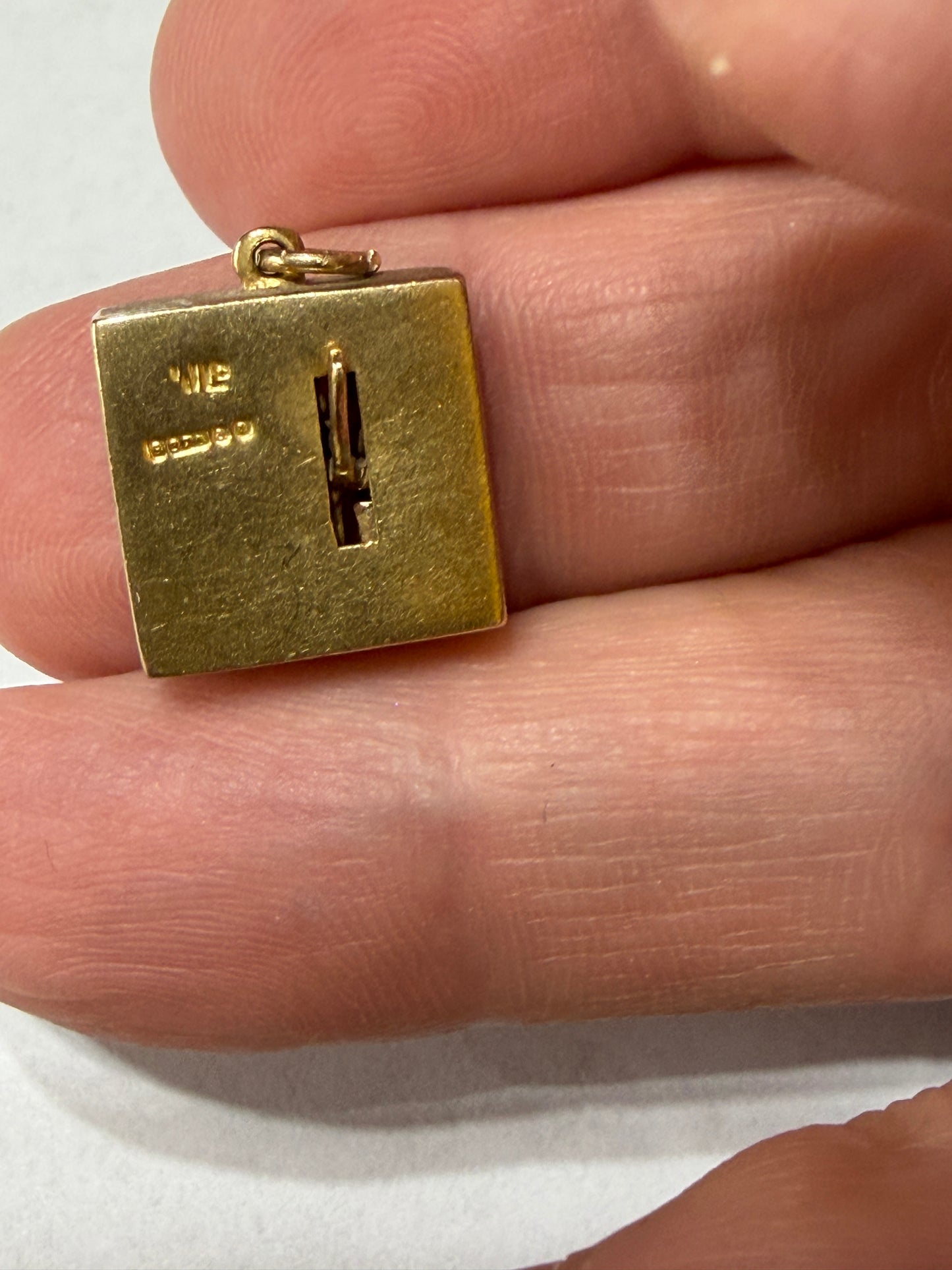 9ct vintage can can girl charm. circa 1956 Articulated.