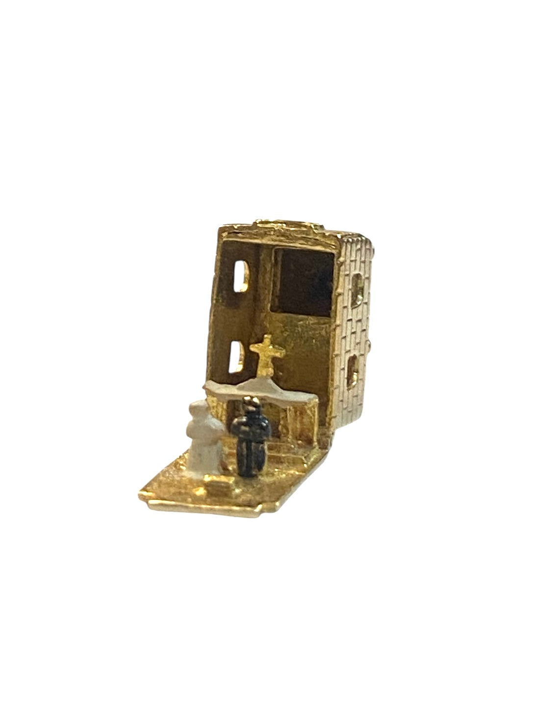 9ct vintage opening church charm circa 1964