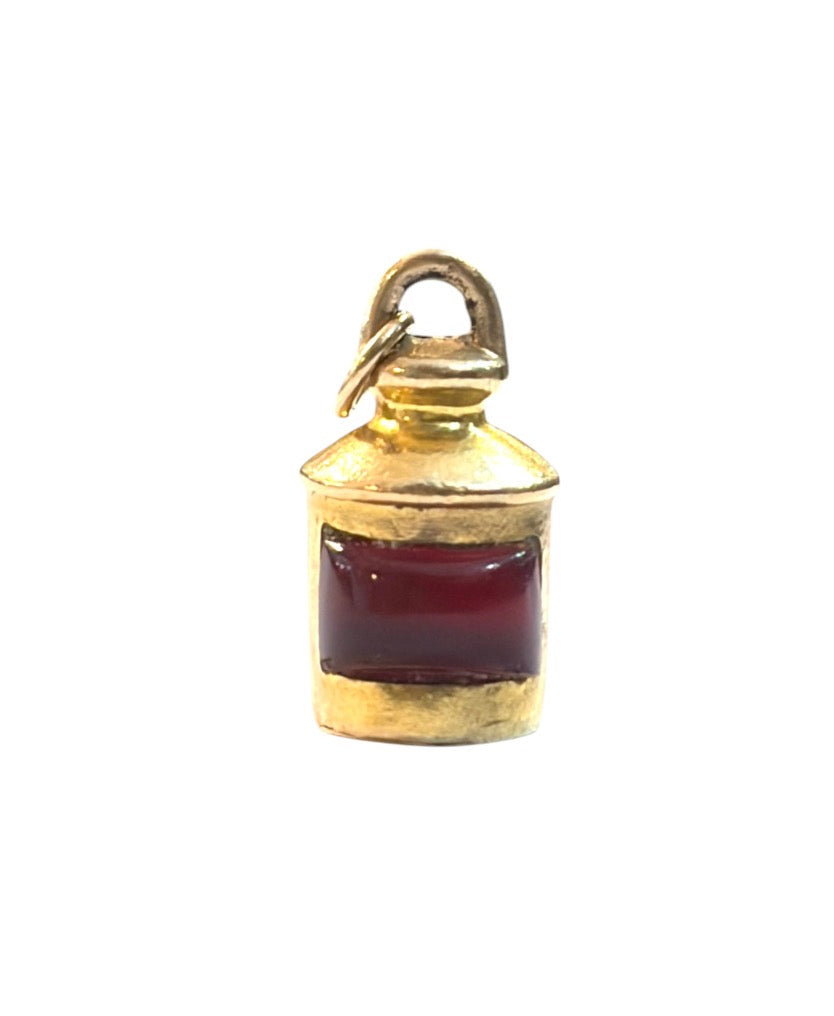9ct vintage port lantern charm circa 1986 1.24g