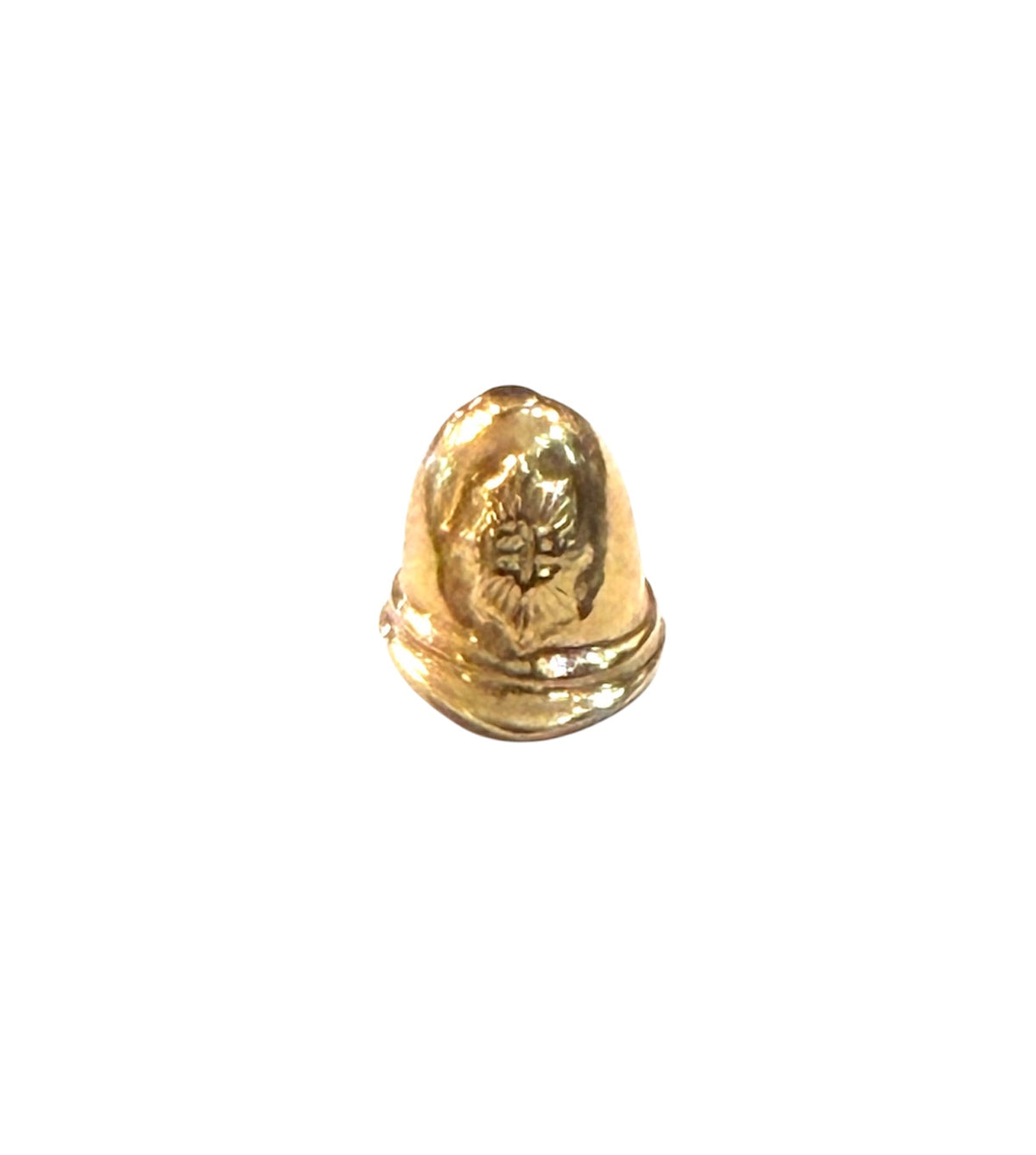 9ct vintage police helmet charm .0.8g very small
