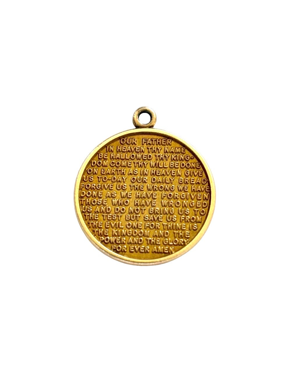 9ct vintage lords prayer charm by WHC circa 1961 2.37g