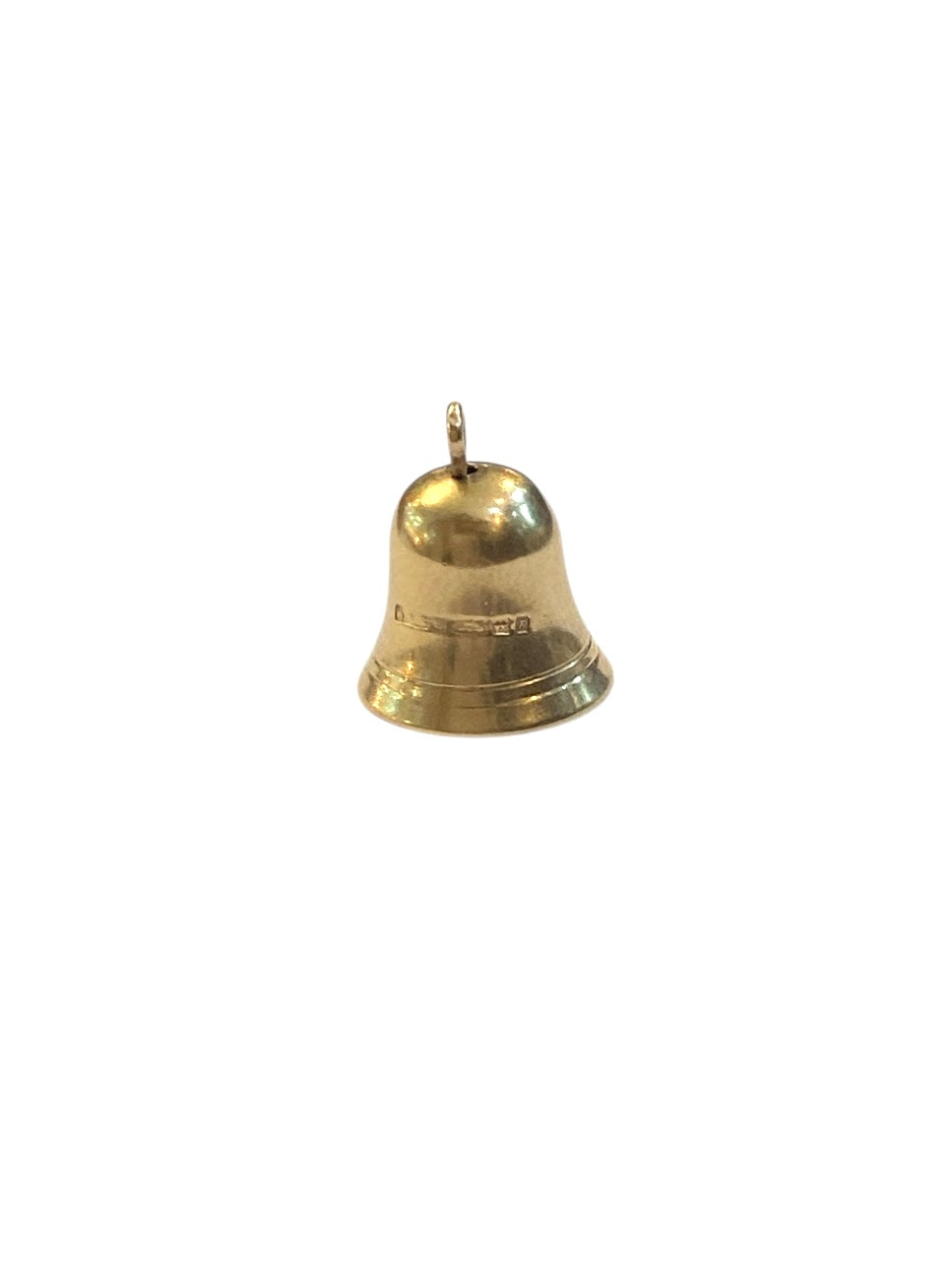 9ct vintage bell charm, maker WHC birmingham 1964 0.9g