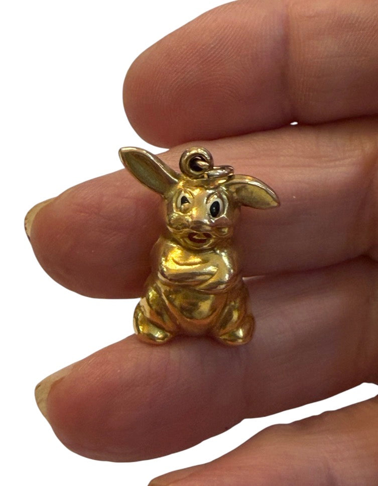 9ct vintage rabbit charm by Georg Jensen  circa 1972