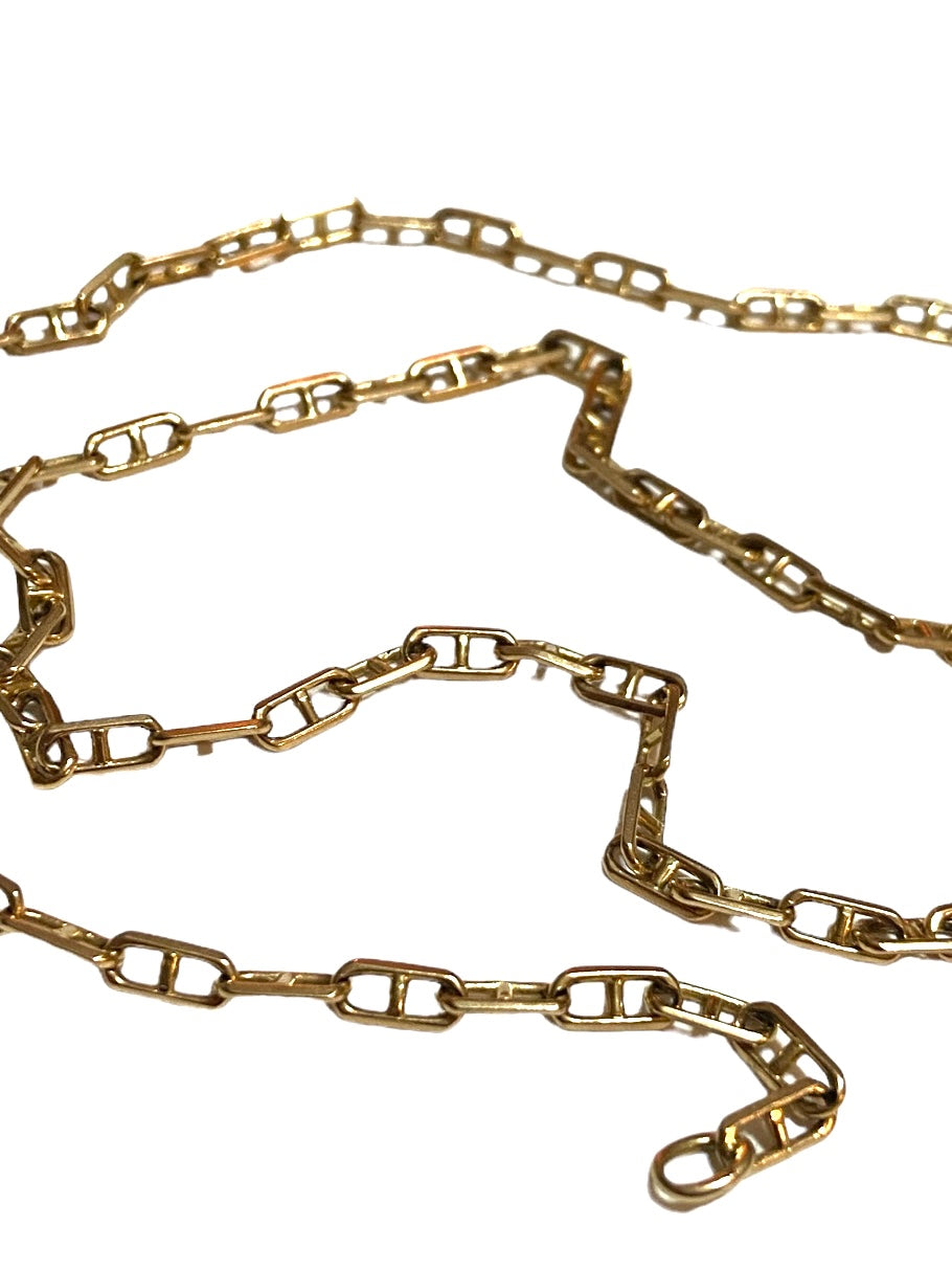 9ct vintage mariner link chain 22 inches  56 cm 10.8g