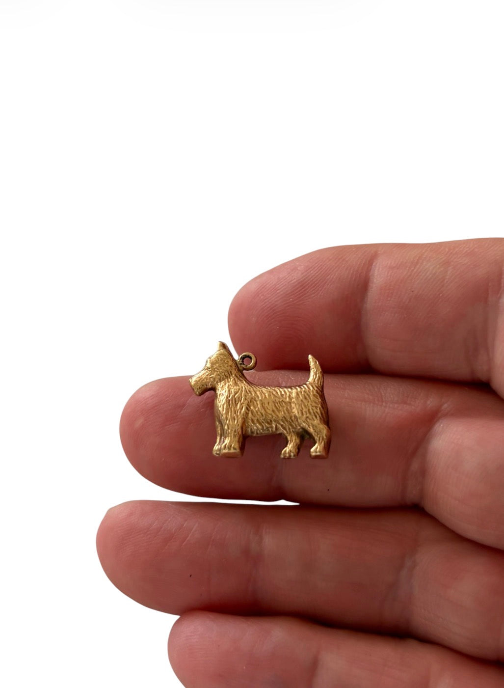 9ct vintage scottie dog charm circa 1961 by WHC