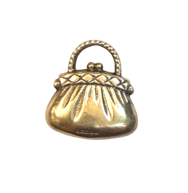 9ct vintage handbag charm circa 1986 1.18g