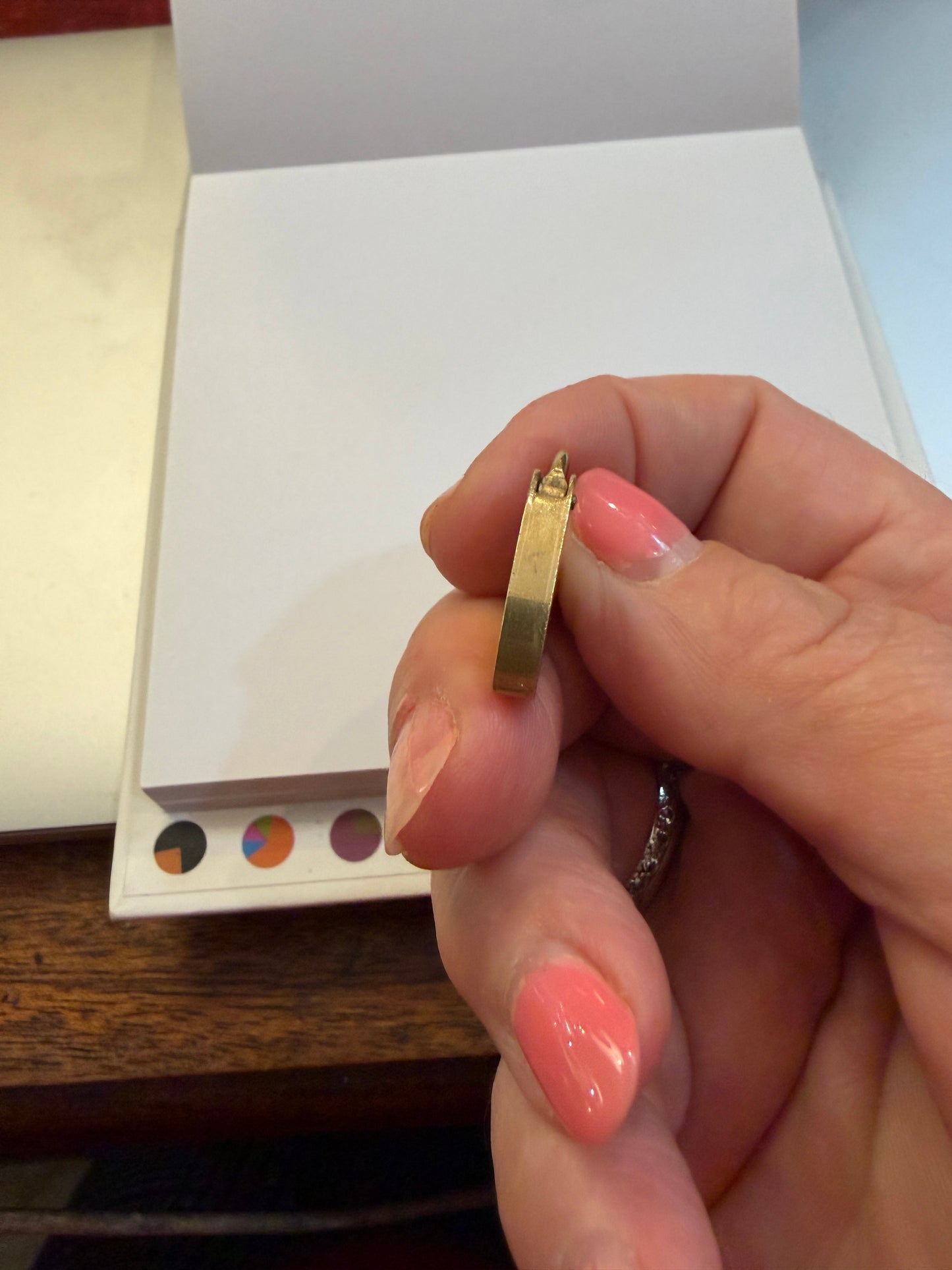 9ct vintage padlock charm (7)/pendant circa 1973 3.5g